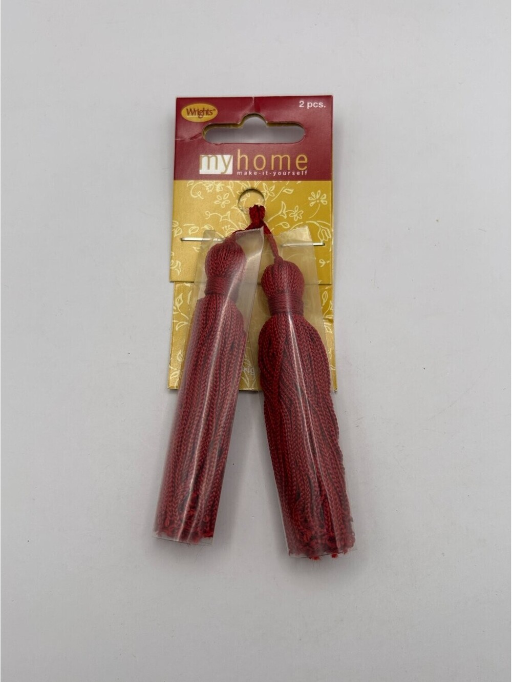 Wrights Chainette Tassel Tassels 7.6 Cm (3 In) Red New hanging loops